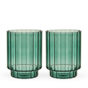 Malachite Optic Tumblers Set of 2