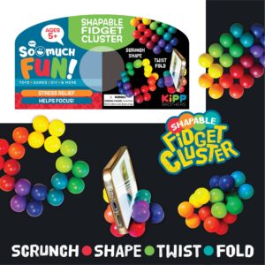 Shapeable Fidget Cluster Toy - 12/Pack round balls