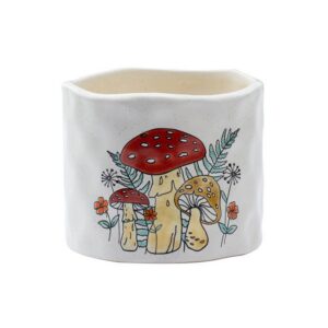 Red/Yellow Mushroom Planter #22736