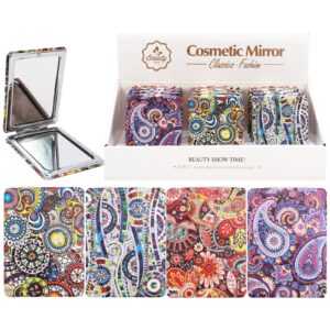 Boho Paisley Glitter Compact Mirror