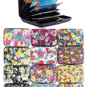 Itty Bitty Floral Glossy Card Holder Caddy Case