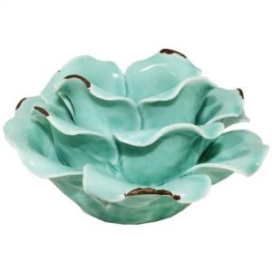 Blooming Flower Tea Light Holder Ceramic
