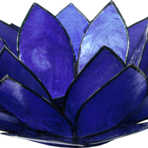 Indigo Lotus Capiz Shell Tea Light Holder