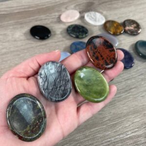 Oval Gemstone Worry Stones – Pocket Crystals