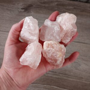 Rough Raw Rose Quartz Chunks