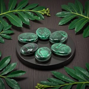 Malachite Pillows Palm Stone (Individual)