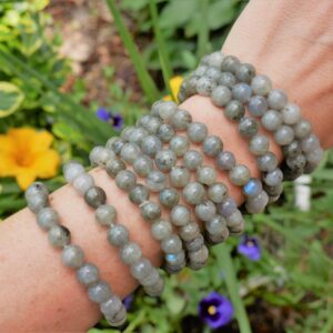 Labradorite Beaded Bracelets 8mm