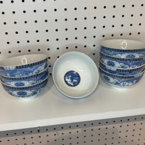Vintage Chinese Guangxi Blue & White Porcelain Set