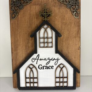 Wood Amazing Grace Home Decor Ornate