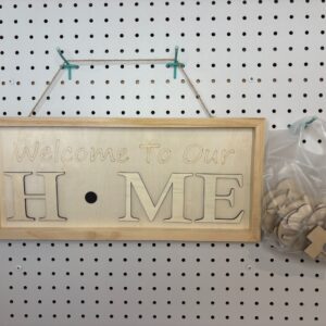 Wood HOME decor interchangeable symbols
