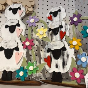 Wood Finished Stacking Sheep