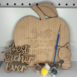 Wood DIY kit Large Best Teacher Ever