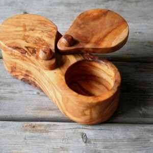 Wooden Salt And Pepper Bowl