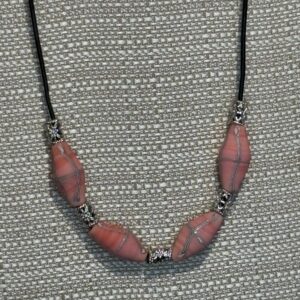 Handmade Necklace RH Rose French Cross