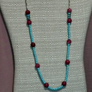 Handmade Necklace turquoise rose