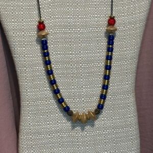 Handmade Necklace RH Blu gold