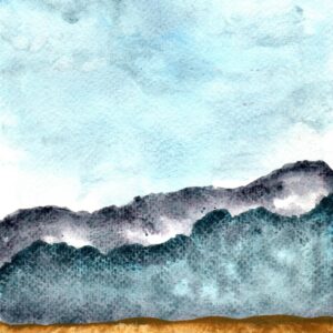 Landscape watercolor art