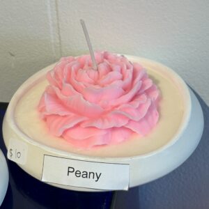 Peony candle in round jar PEONY