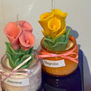 Calla Lillies in a jar candle