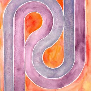 Classic Lines Watercolor art