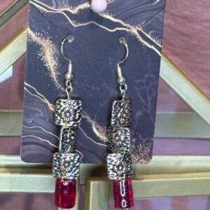 Handmade Earrings RH Silver squares