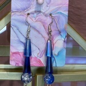 Handmade Earrings RH Blu Dangle