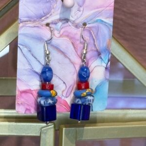 Handmade Earrings RH Blu multi