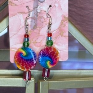 Handmade Earrings RH TieDye