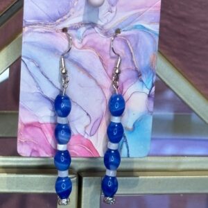 Handmade Earrings RH Blu Drops