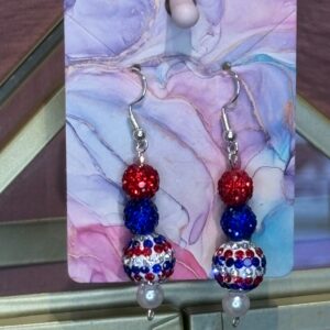 Handmade Earrings RH Sparkle Fourth Dangle