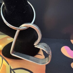 Handmade Heart Keychains Sterling Silver