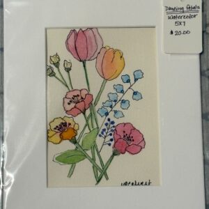 Dancing Petals Watercolor Painting