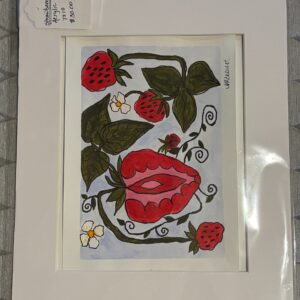 Acrylic Painting Strawberries