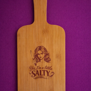 7"x15" Salty Girl Engraved Bamboo Cutting Board
