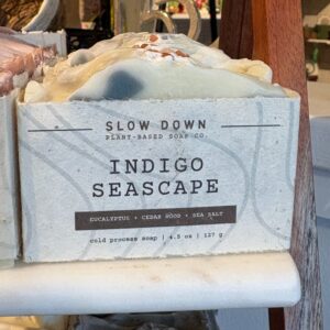 Plant based cold process soap Indigo Seascape