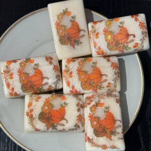 Handmade decoupage decorative Fall Castile Soaps