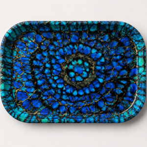 Iridescent Mandala Metal Tray