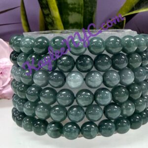 8mm Natural Jade Jadeite Crystal Healing Stretch Bracelet