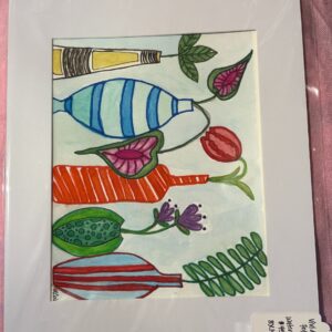 Vivid Foliage Watercolor Painting