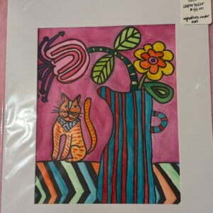 Patterns Paws and Petals Watercolor Painting