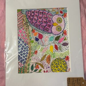 The Silent Admirer Mixed Media Painting