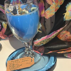 Handmade Throat Chakra Candle