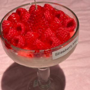 Strawberry Kiwi candle in Large Parfait glass